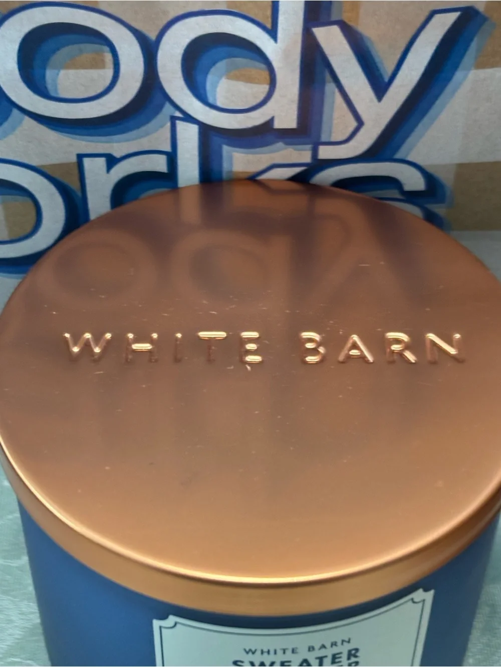 Bath & Body Works white barn